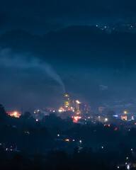 Wall Mural - Night in Srebrenik, Bosnia and Herzegovina