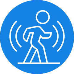 Poster - Motion Sensor Security System Outline Icon