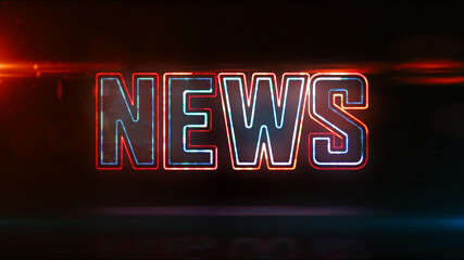 Wall Mural - news global abstract concept 3d illustration