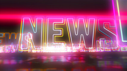 Wall Mural - news global abstract concept 3d illustration