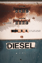 Old Rusty Gas Station Signs