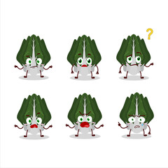 Poster - Cartoon character of swiss chard with what expression