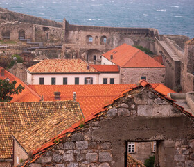 Landscape of medieval town in Dubrovnik Croatia