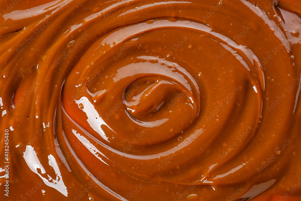 Boiled condensed milk as background