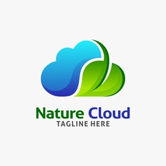 Wall Mural - Nature cloud logo design