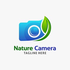 Wall Mural - Nature camera logo design