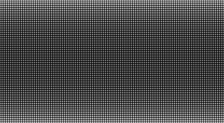 Wall Mural - led screen. tv background with points. lcd monitor. digital display. black white television videow. 
