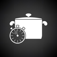 Poster - Pan With Stopwatch Icon