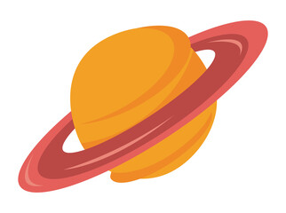 Sticker - cute saturn planet