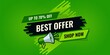 © suhadidesign - best offer sale green and black abstract sale banner shop now