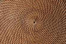 Abstract Decorative Wooden Textured Basket Weaving. Basket Texture Background, Close Up