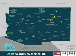 Wall Mural - Arizona and New Mexico, United States