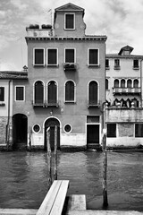 Wall Mural - View with houses by canal in Venice