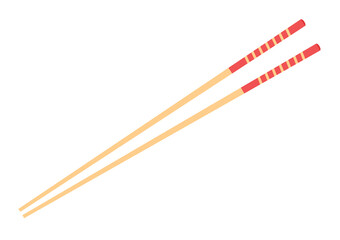 Chopsticks vector. Chopsticks on white background. 