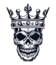 Skull With Crown