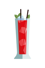 Sticker - red cocktail drink