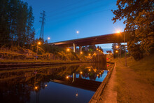 June Night At The Old Malkiya Gateway. Saimaa Canal, Finland