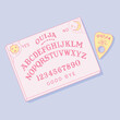 OUIJA board with planchette