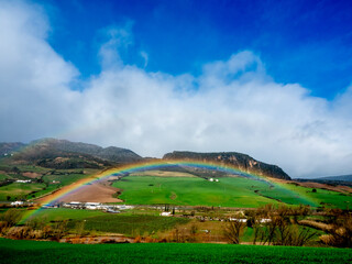 Double rainbow in the Serrania de Ronda, Malaga