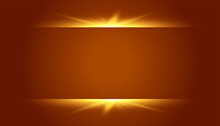 Brown Background With Glowing Light Effect Design