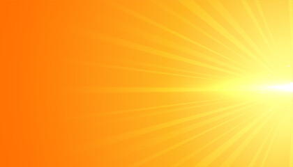 Canvas Print - yellow background with flare rays effect design