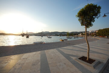 Wall Mural - small seaside town views 