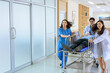 © SizeSquare's - .The medical team and the emergency bed were pushing to the emergency room..