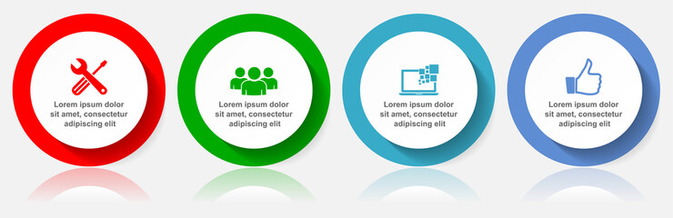 Leinwandbilder - Modern design infographic vector template for presentation, chart, diagram, business concept with 4 options