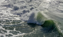 Wave Rushing Towards Shore