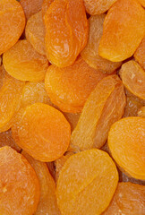 Canvas Print - a close-up with dried apricot fruit