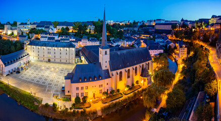 Wall Mural - The superb view of the Grund, Luxembourg