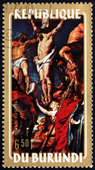 Wall Mural - Postage stamp Burundi 1972 Crucifixion, by Rubens