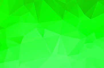 Green vivid geometric abstract bright green blurred mosaic wallpaper with triangle shapes for banner