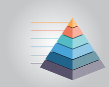 Infographic Pyramid Chart For Business Template