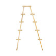 Wooden stepladder isolated on a white background. Watercolor ladder clipart. Hand-drawn interior stand illustration for your design.