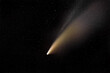 © Heiner Weiss - comet neowise with plasma tail in the deep night sky