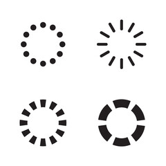 Sticker - Set Loading icons. Load. load icons. White background