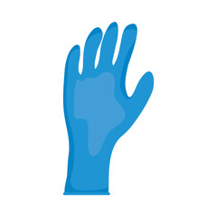 Wall Mural - blue medical glove