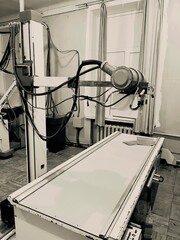 old x-ray machine in the hospital