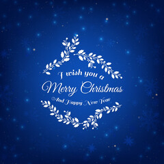 Wall Mural - Blue Christmas background