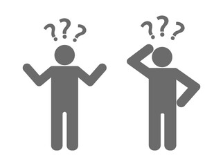 Wall Mural - question person icon