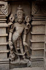 Wall Mural - hindu temple sculpture of indian god