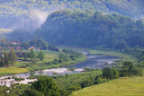 Fototapeta  - rzeka san w bieszczadach
