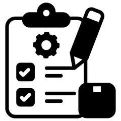 Canvas Print - 
Quality assurance file in solid editable icon 

