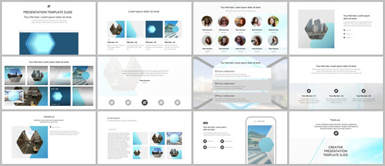Wall Mural - presentation design vector templates, multipurpose template for presentation slide, flyer, brochure 