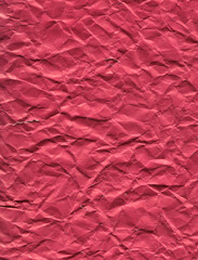 texture crumpled dark pink paper background