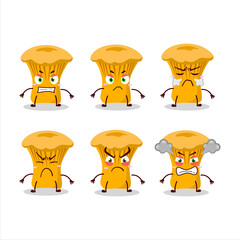 Wall Mural - Chanterelle cartoon character with various angry expressions