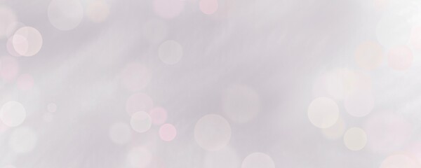 Muted Grey Banner With Bokeh Abstract