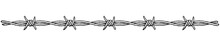Barbed Wire Border, Horizontal. Clip-art Illustration Of A Barbed Wire Border On A White Background.