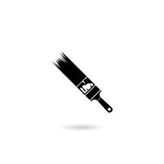 Poster - Paint brush icon with shadow